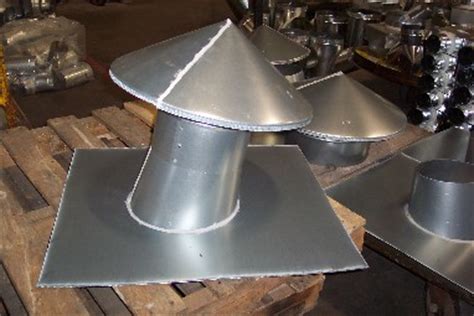 sheet metal china cap layout|sheet metal china hat installation.